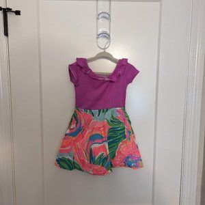 Lilly Pulitzer Purple and Multicolor Kids Casual Dress